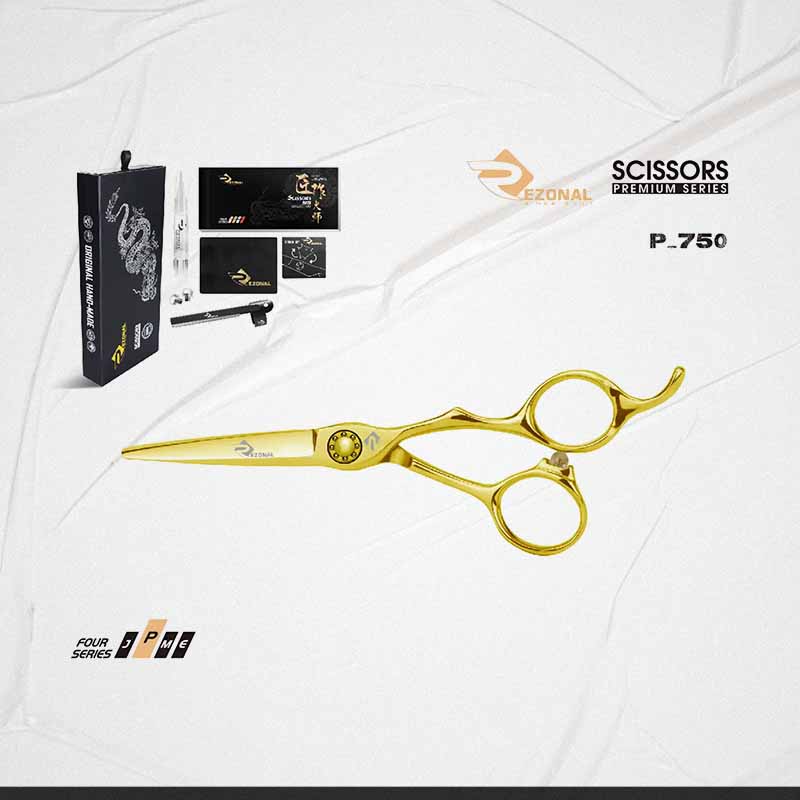 قیچی کات NEW پریمیوم P-750 طلایی _ سایز”5.5